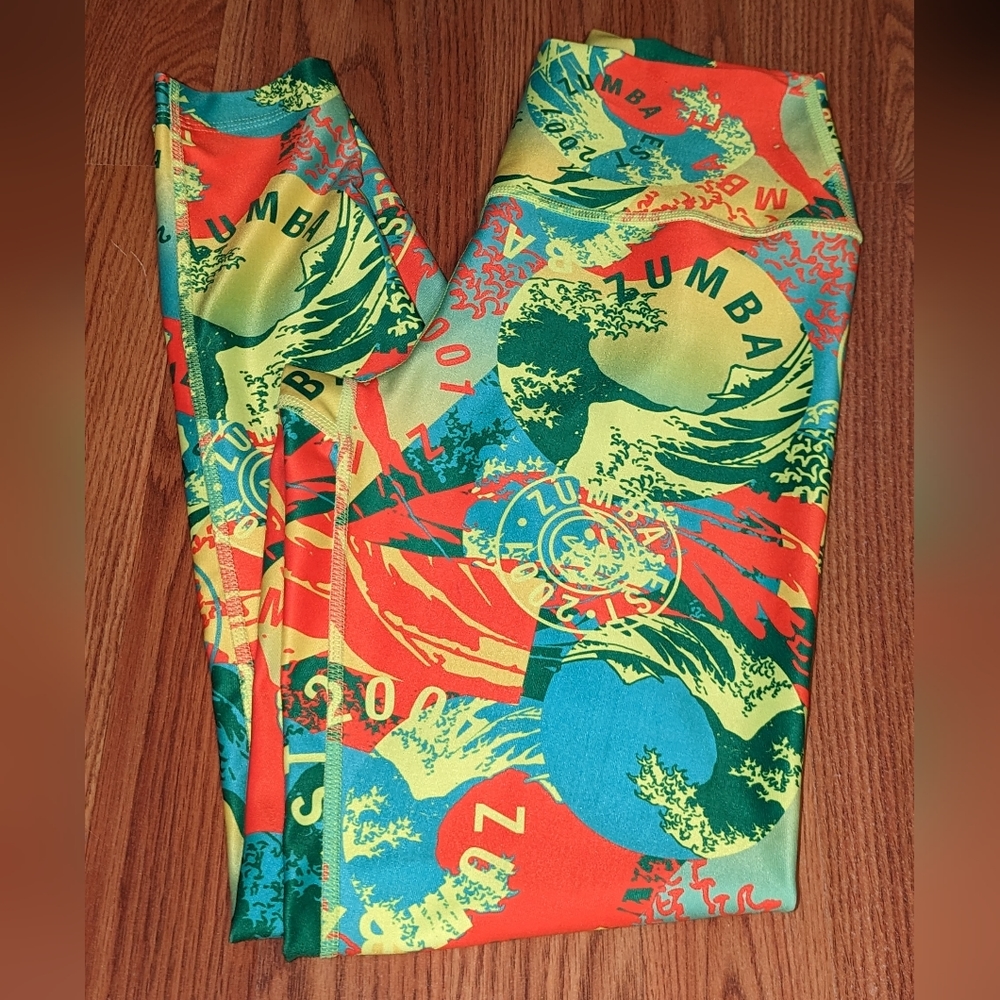 Zumba high waisted, ankle length leggings